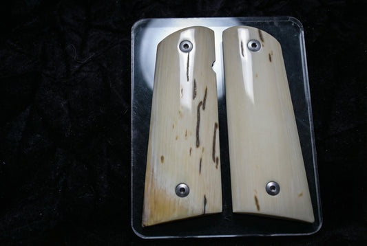 LITE BARK MAMMOTH IVORY 1911 GRIPS A-2860
