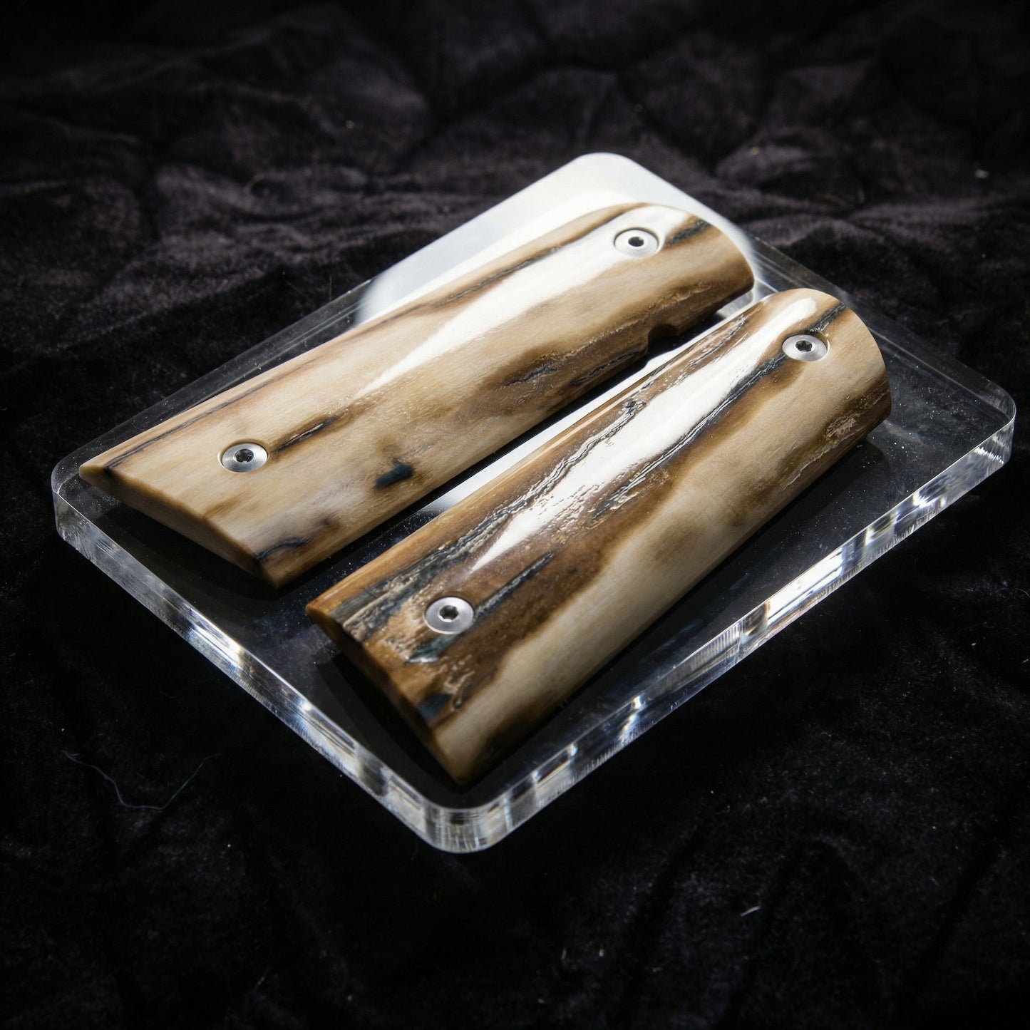 BARK MAMMOTH IVORY 1911 GRIPS A-2862
