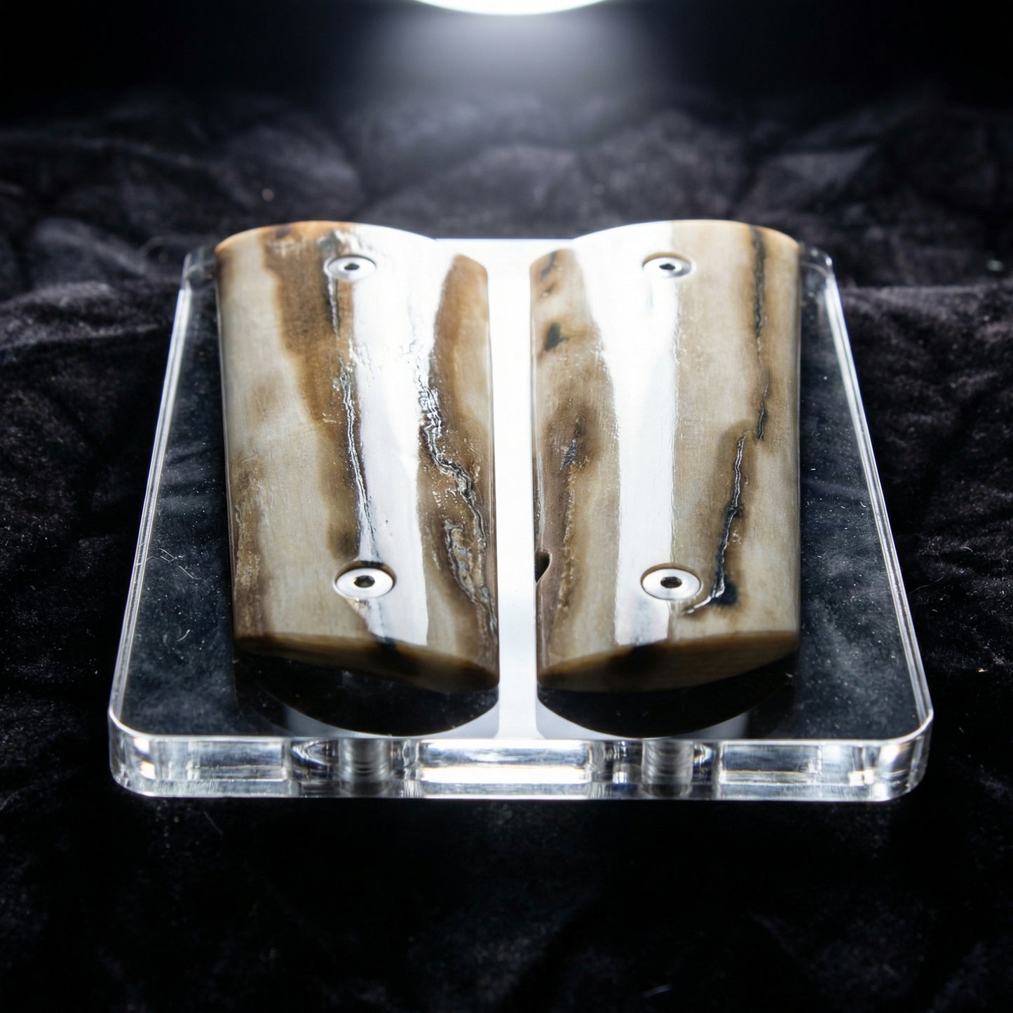 BARK MAMMOTH IVORY 1911 GRIPS A-2862