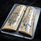 BLUE ICE CRACKLE MAMMOTH IVORY 1911 GRIPS A-2875