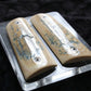 BLUE ICE CRACKLE MAMMOTH IVORY 1911 GRIPS A-2875
