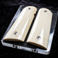 BEAUTIFUL CREAMY INTERIOR MAMMOTH IVORY 1911 GRIPS A-2887
