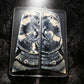 BLUE & CREAM CROSSCUT MAMMOTH IVORY 1911 GRIPS A-2924