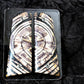 BRONZE & CREAM CROSSCUT MAMMOTH IVORY 1911 GRIPS A-2930