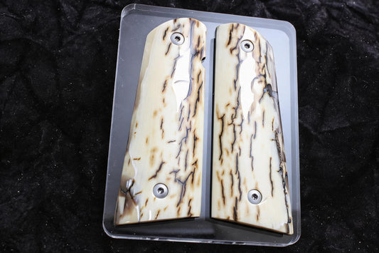 ICE CRACKLE MAMMOTH IVORY 1911 GRIPS A-2936