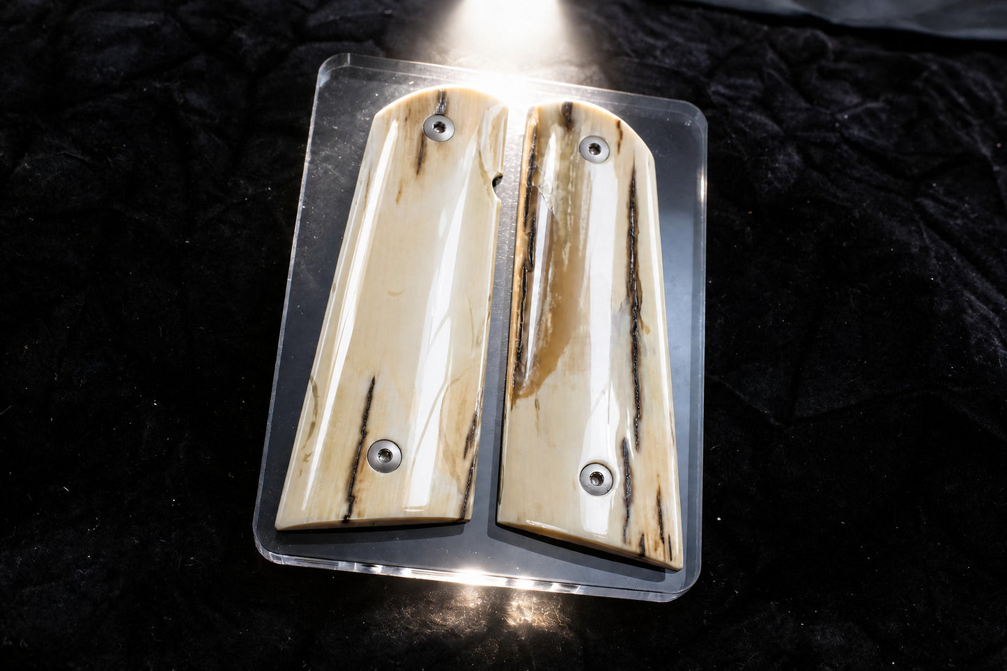 BARK MAMMOTH IVORY 1911 GRIPS A-2937