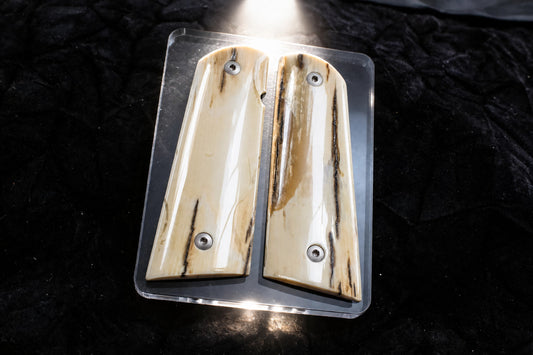BARK MAMMOTH IVORY 1911 GRIPS A-2937