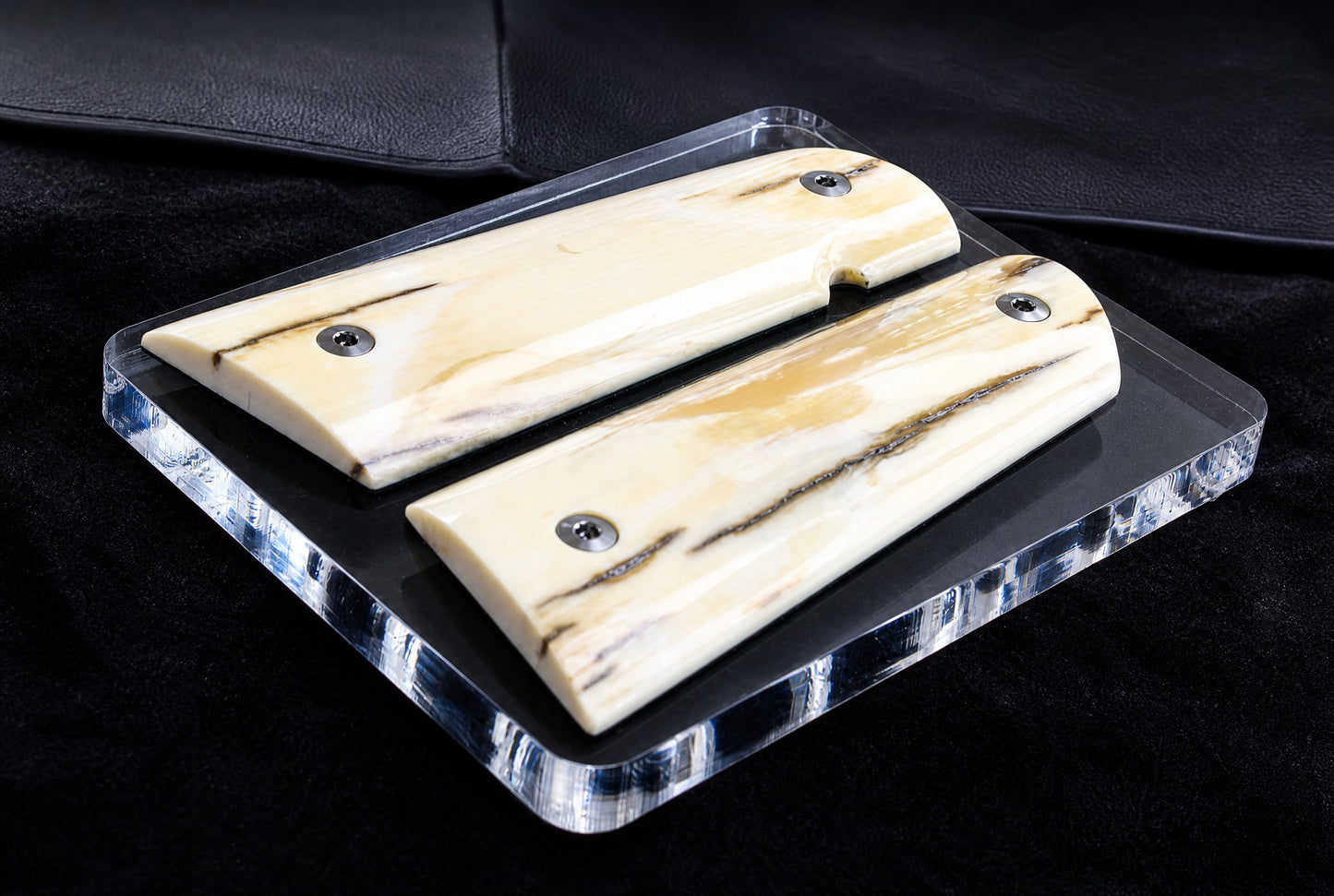 BARK MAMMOTH IVORY 1911 GRIPS A-2937