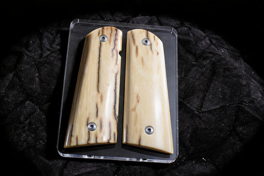 LITE BARK MAMMOTH IVORY 1911 GRIPS A-2944
