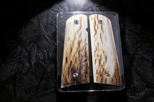 BARK MAMMOTH IVORY 1911 GRIPS A-2945