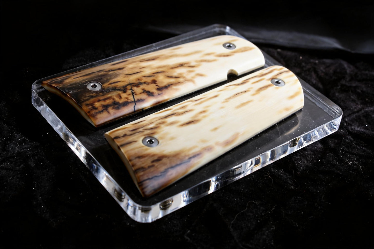 BARK MAMMOTH IVORY 1911 GRIPS A-2945