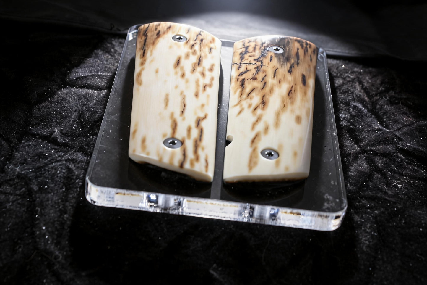 BARK MAMMOTH IVORY 1911 GRIPS A-2945