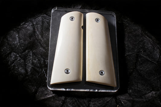 BEAUTIFUL CREAMY MAMMOTH IVORY 1911 GRIPS A-2947
