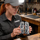 BLUE/GREY CROSSCUT MAMMOTH IVORY 1911 GRIPS A-2966