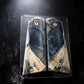 BLUE CROSSCUT MAMMOTH IVORY 1911 GRIPS A-2968