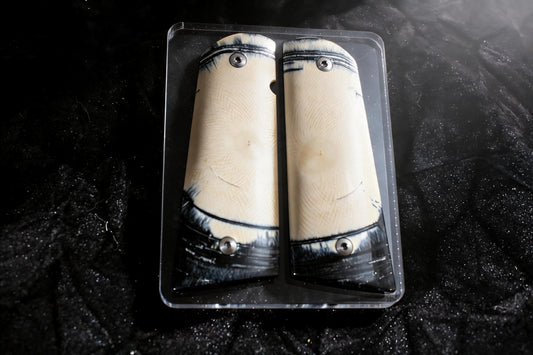 CROSSCUT MAMMOTH IVORY 1911 GRIPS A-2976