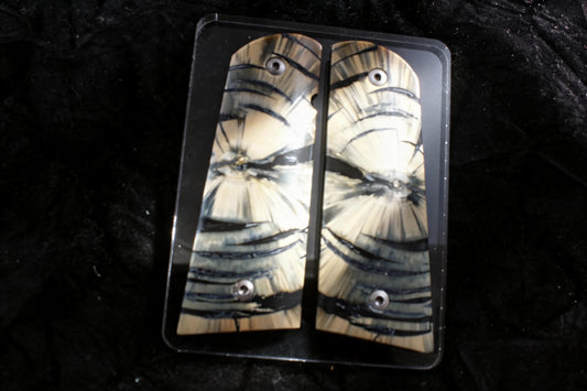 CROSSCUT MAMMOTH IVORY 1911 GRIPS A-2977