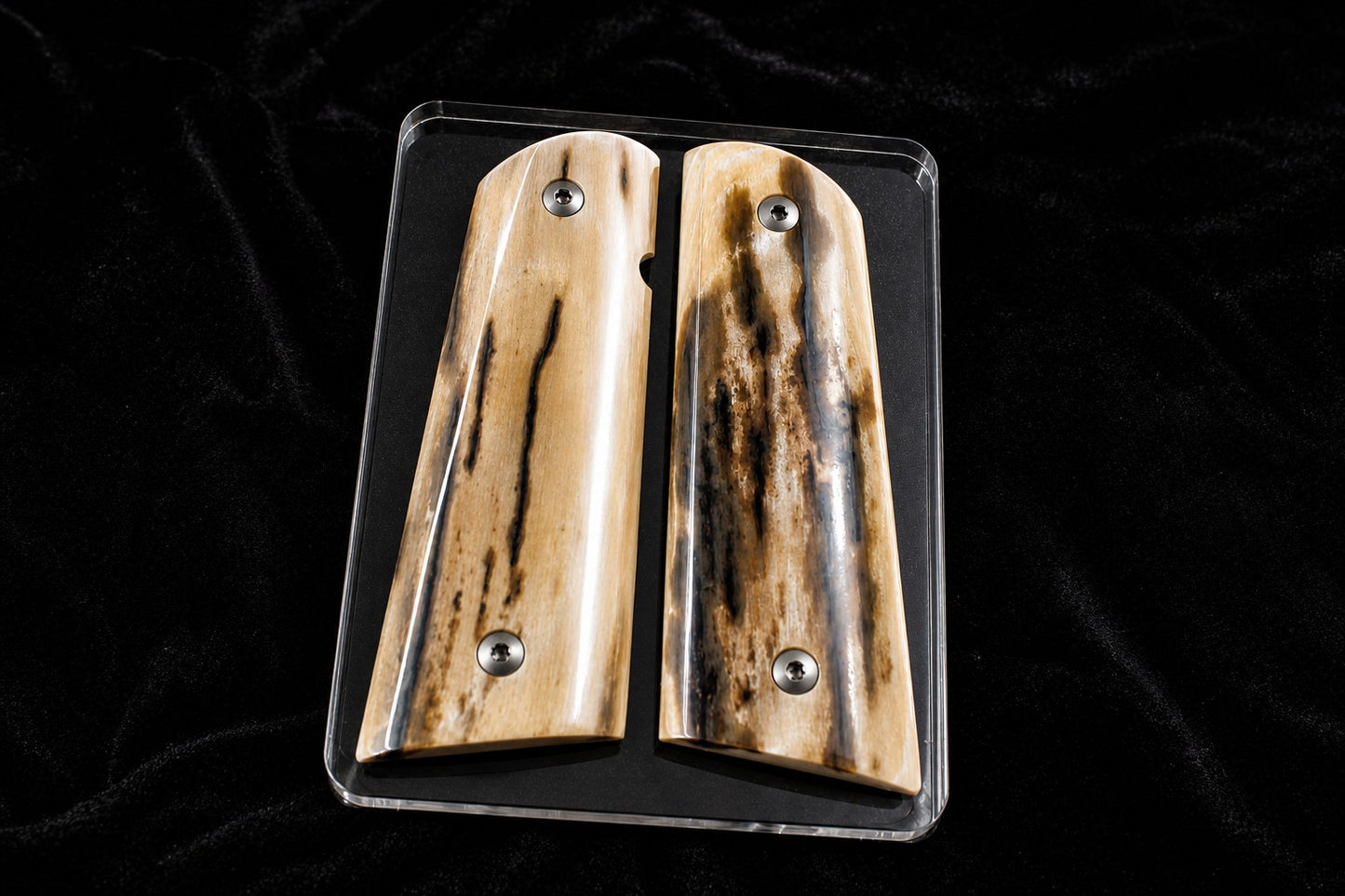 BARK MAMMOTH IVORY 1911 GRIPS A-2984