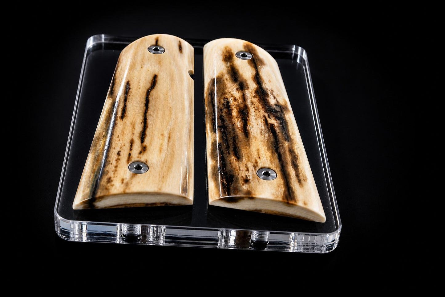 BARK MAMMOTH IVORY 1911 GRIPS A-2984