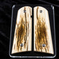 MATCHED BARK MAMMOTH IVORY 1911 GRIPS A-2989