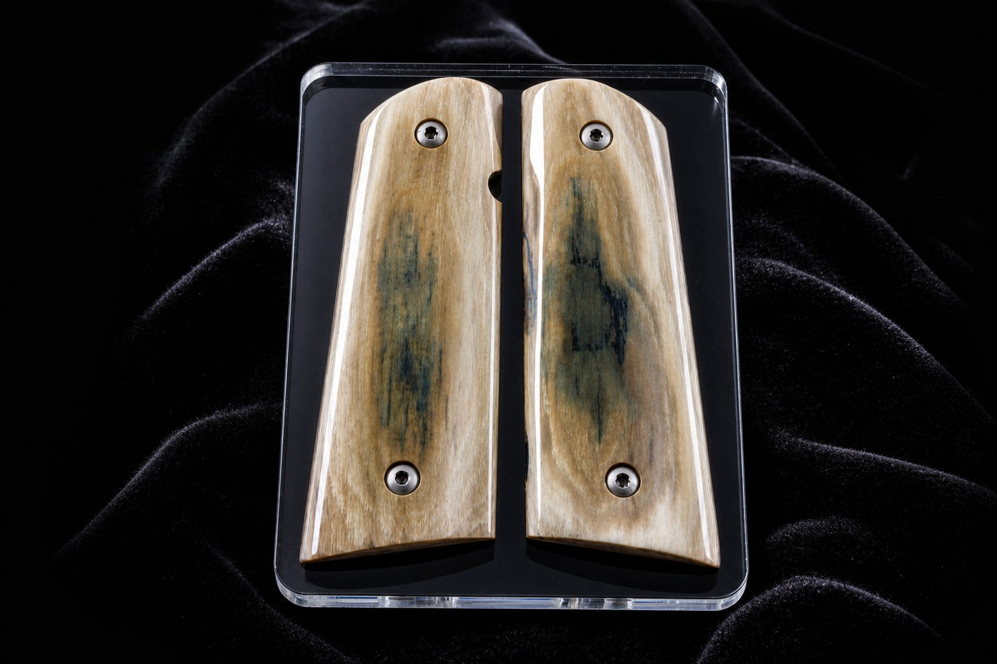 BARK MAMMOTH IVORY 1911 GRIPS A-2990