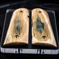 BARK MAMMOTH IVORY 1911 GRIPS A-2990