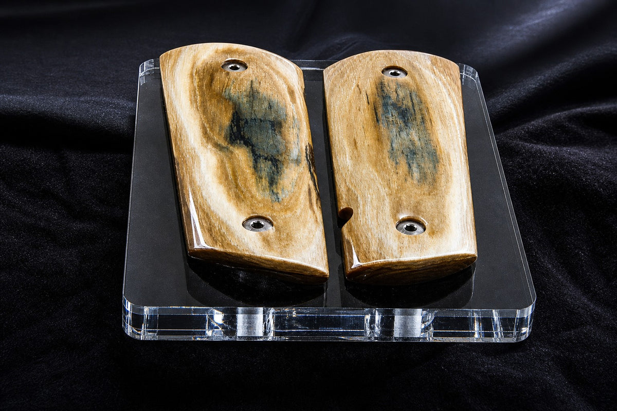 BARK MAMMOTH IVORY 1911 GRIPS A-2990