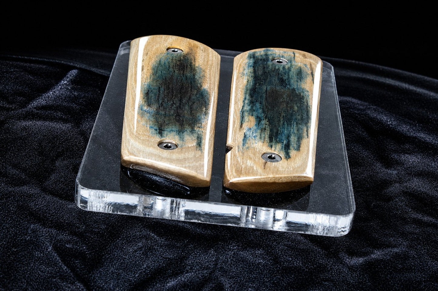 BLUE MAMMOTH IVORY 1911 GRIPS A-2992