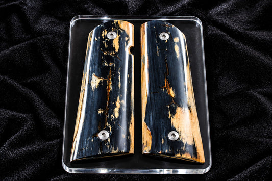 BLUE/BLACK MAMMOTH IVORY 1911 GRIPS A-2996