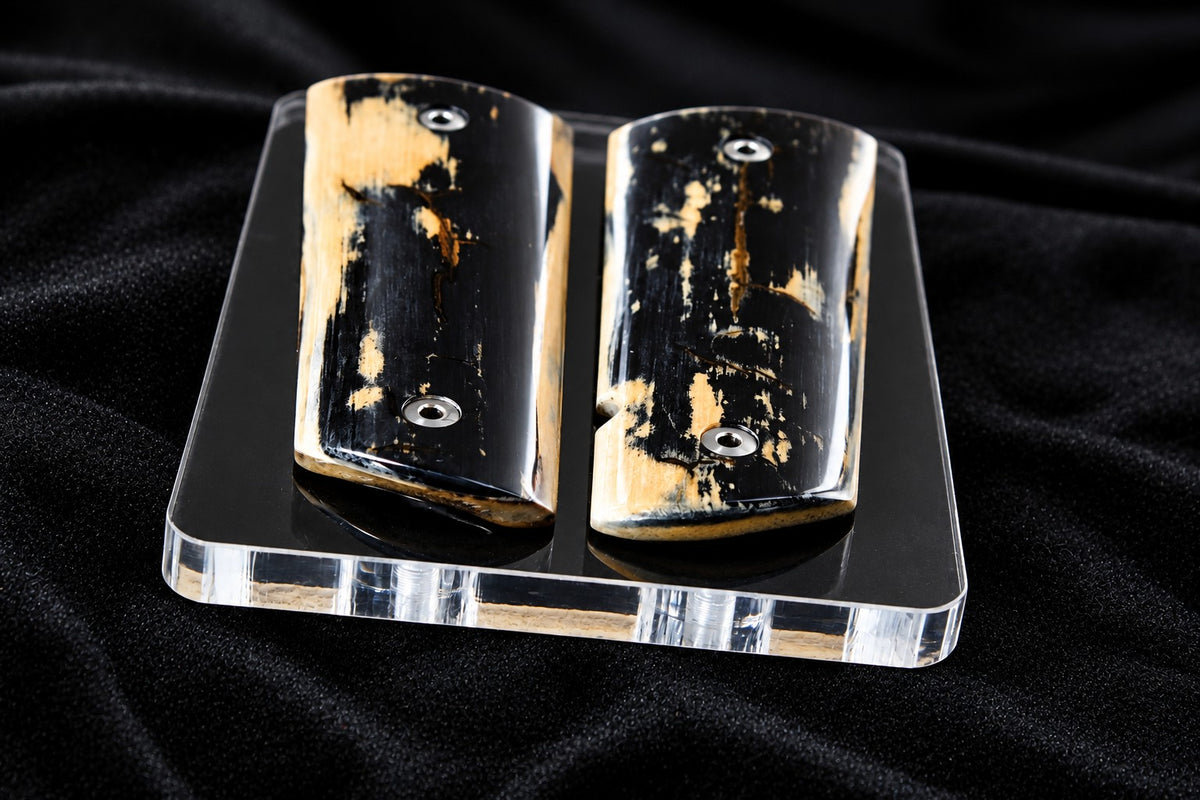 BLUE/BLACK MAMMOTH IVORY 1911 GRIPS A-2996