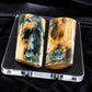 BEAUTIFUL BLUE/BLACK MAMMOTH IVORY 1911 GRIPS A-3002