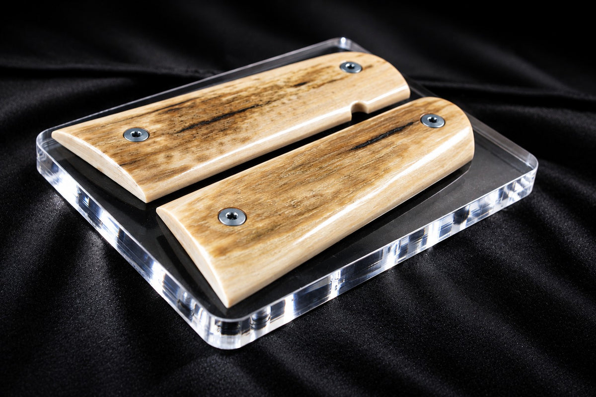 LITE BARK MAMMOTH IVORY 1911 GRIPS A-3003