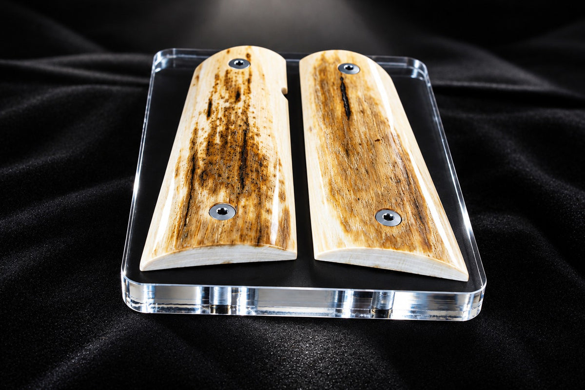 LITE BARK MAMMOTH IVORY 1911 GRIPS A-3003