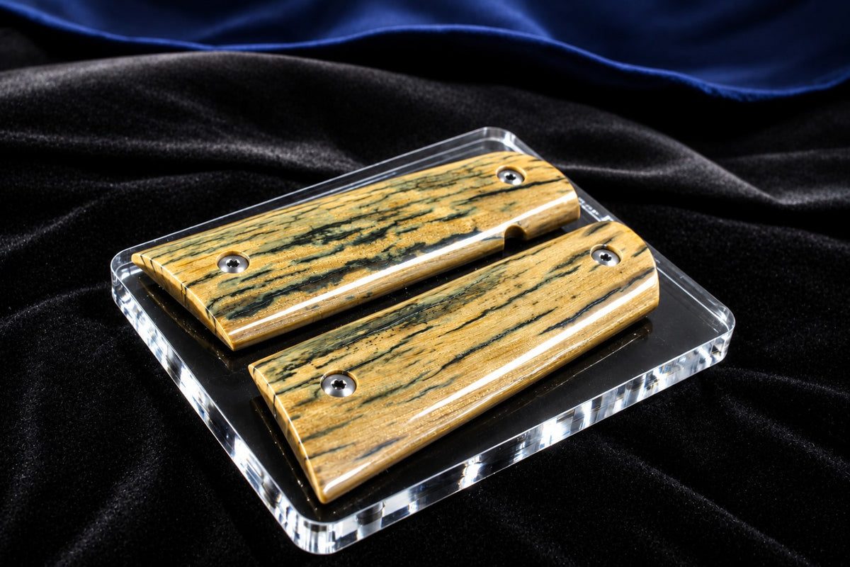 BLUE/BLACK MAMMOTH IVORY 1911 GRIPS A-3004