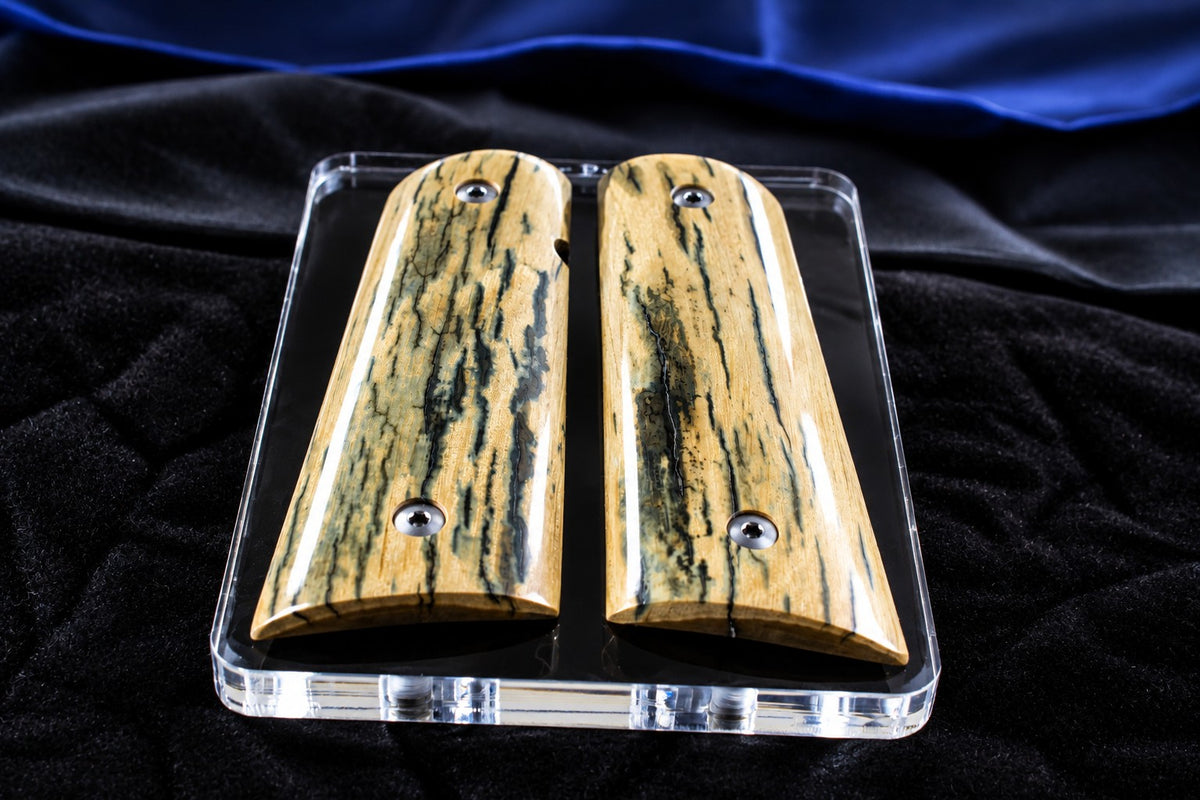 BLUE/BLACK MAMMOTH IVORY 1911 GRIPS A-3004