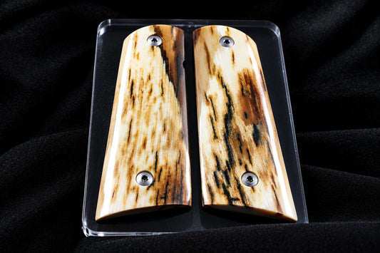 BARK MAMMOTH IVORY 1911 GRIPS A-3005