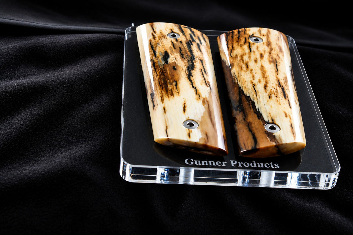 BARK MAMMOTH IVORY 1911 GRIPS A-3005