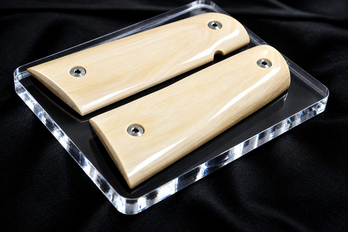 CREAMY INTERIOR MAMMOTH IVORY 1911 GRIPS A-3006