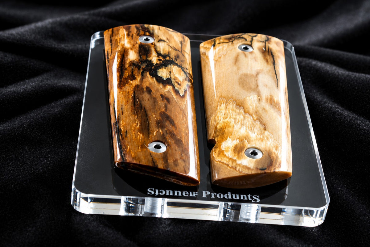 BEAUTIFUL BARK MAMMOTH IVORY 1911 GRIPS A-3007