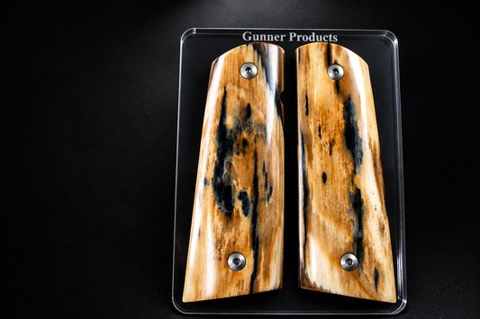BEAUTIFUL BARK MAMMOTH IVORY 1911 GRIPS A-3009