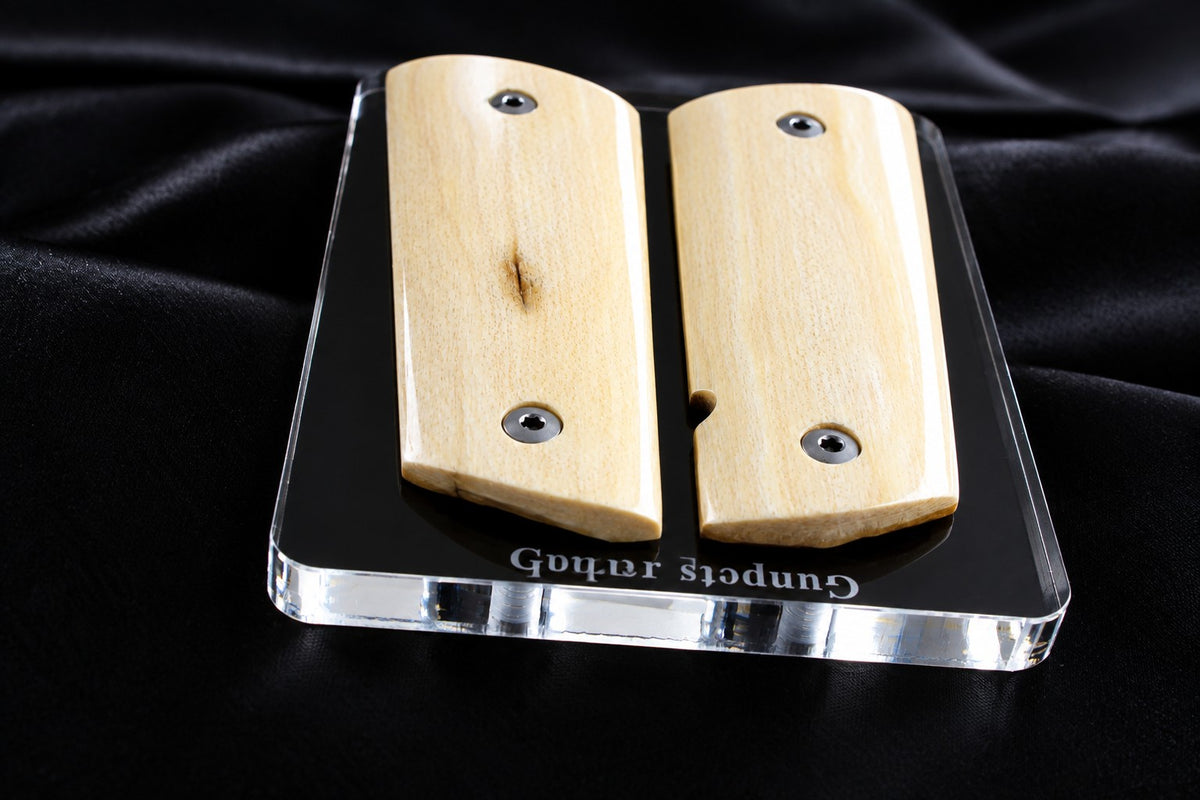 LITE BARK MAMMOTH IVORY 1911 GRIPS A-3010