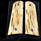 BARK MAMMOTH IVORY 1911 GRIPS A-3011