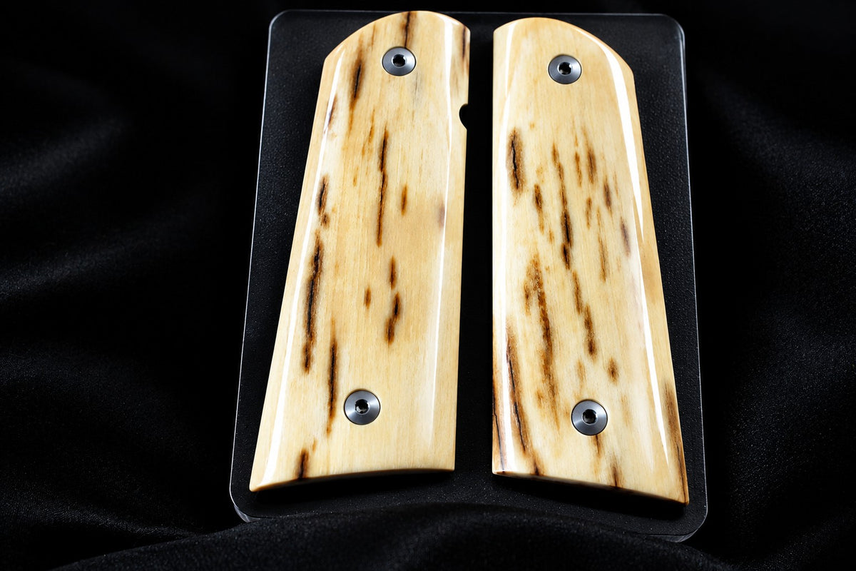 BARK MAMMOTH IVORY 1911 GRIPS A-3011