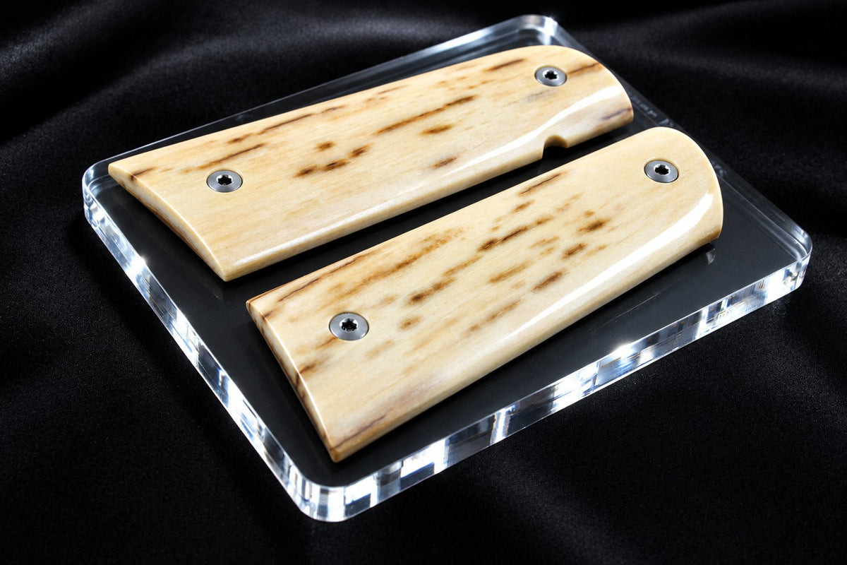 BARK MAMMOTH IVORY 1911 GRIPS A-3011