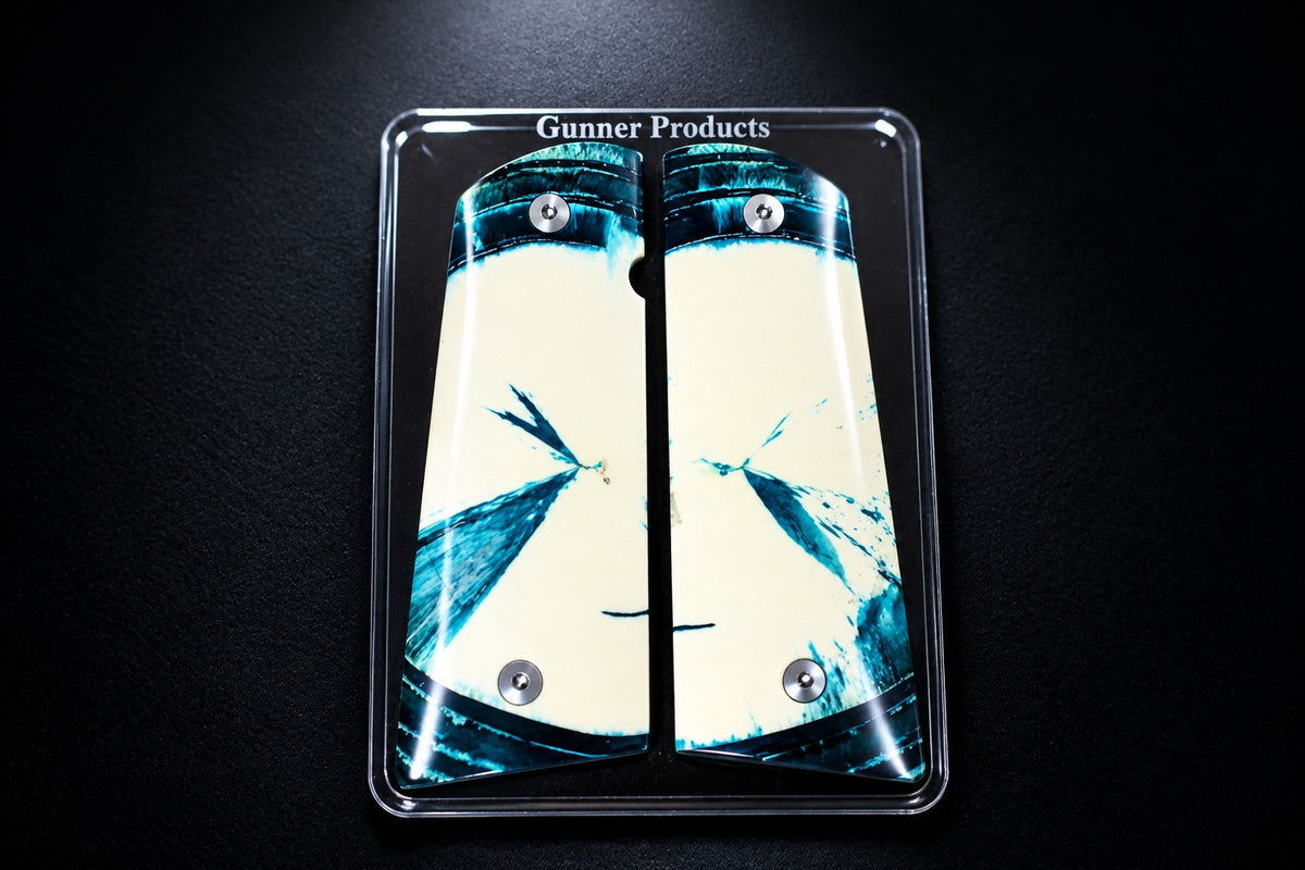 CROSSCUT MAMMOTH IVORY 1911 GRIPS A-3013