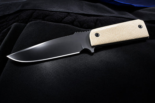 1911 Ultimate Equipment Knife with Mammoth Ivory checkered grips A-3014