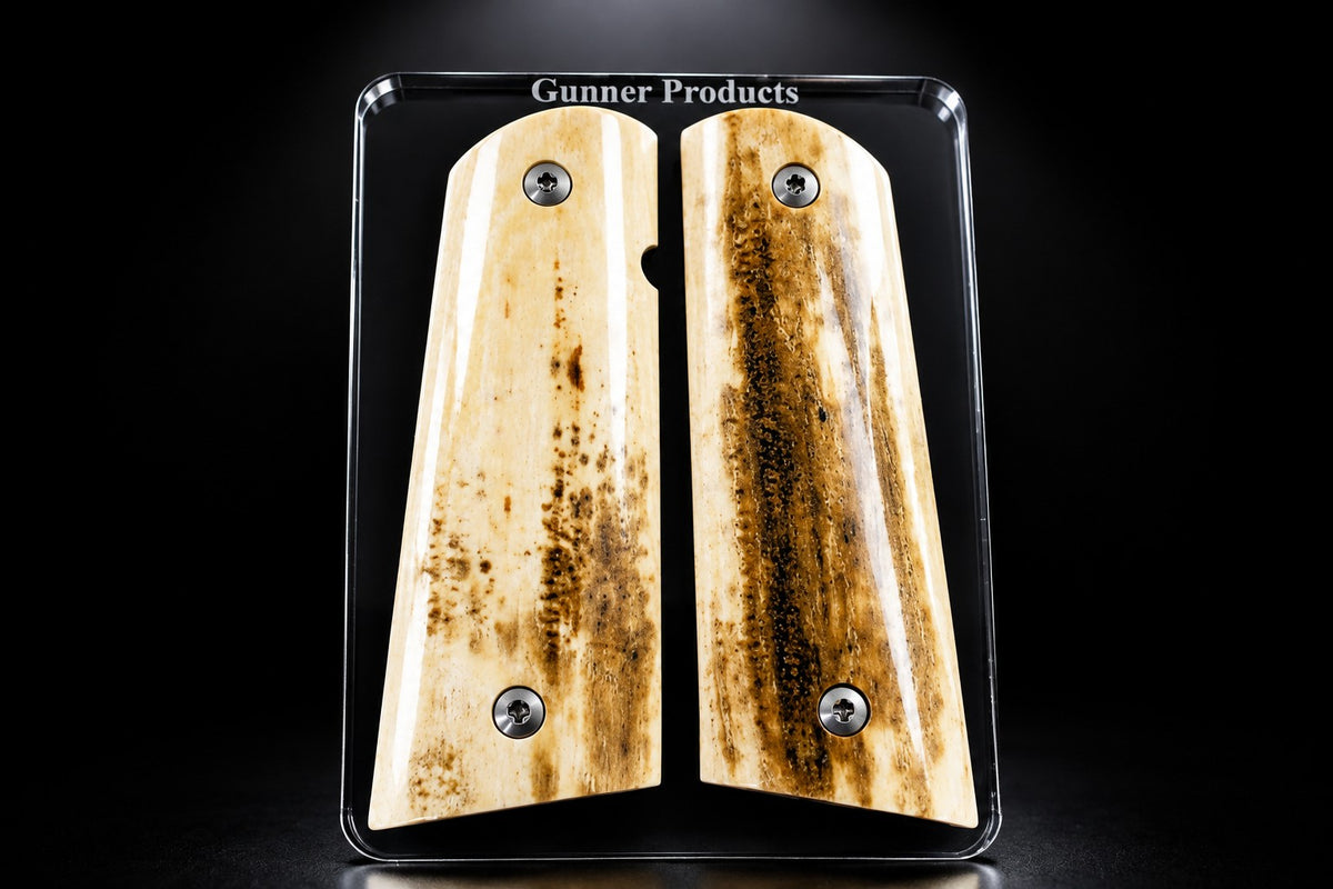 BARK MAMMOTH IVORY 1911 GRIPS A-3017