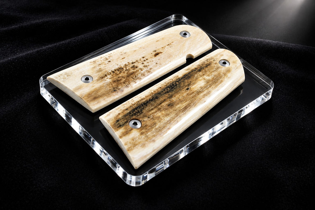 BARK MAMMOTH IVORY 1911 GRIPS A-3017