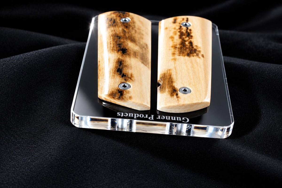 BEAUTIFUL BARK MAMMOTH IVORY 1911 GRIPS A-3020