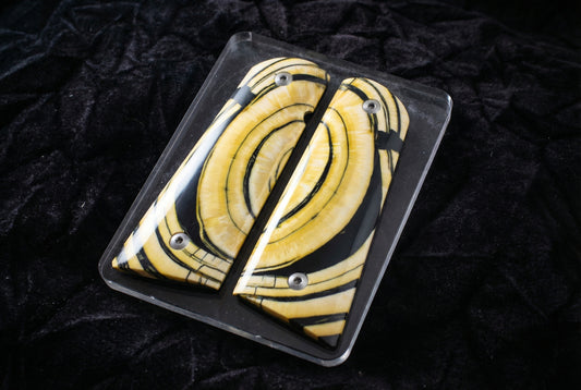 CROSSCUT MAMMOTH IVORY 1911 GRIPS A-2895